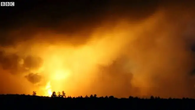 Так горів один з найбільших арсеналів боєприпасів міноборони