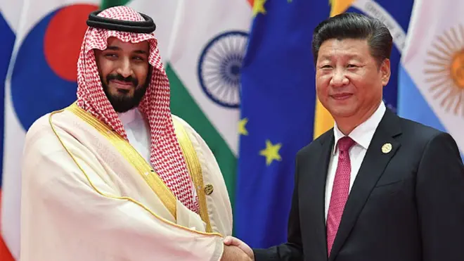 शी और प्रिंस मोहम्मद