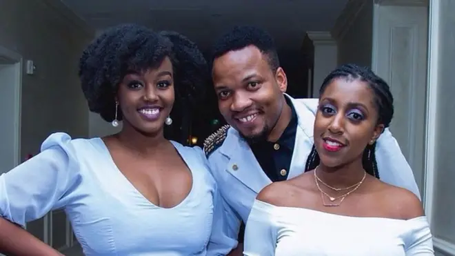 Elani, kutoka kushoto Maureen Kunga, Brian Chweya na Wambui Ngugi, waliotunga wimbo wa kupambana na dhulma katika ndoa 'Sirudi'