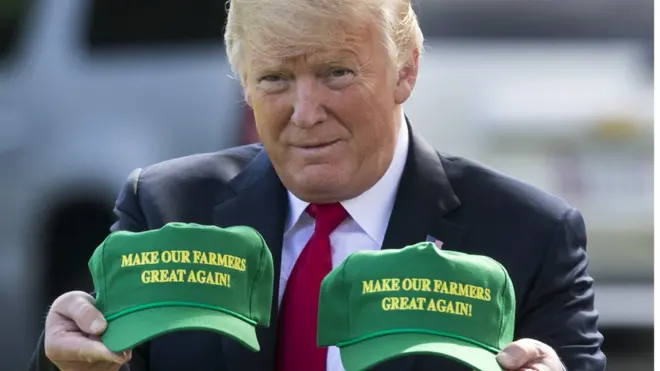 特朗普经常提倡美国优先政策。