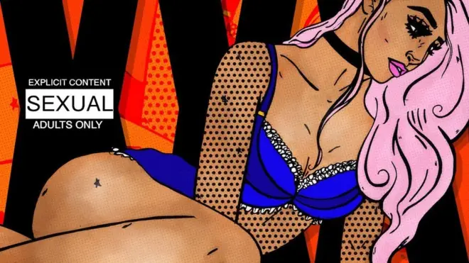 Ілюстрація жінки у відвертій білизні