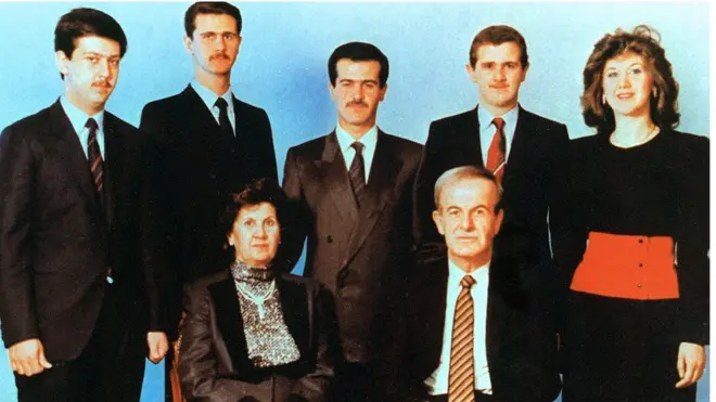 حافظ الأسد وأسرته