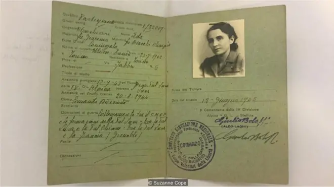 Ada Gobbeti memimpin grup partisan wanita, atau 'staffettas' yang menerbitkan dan menidistribusikan literatur anti-fasis.