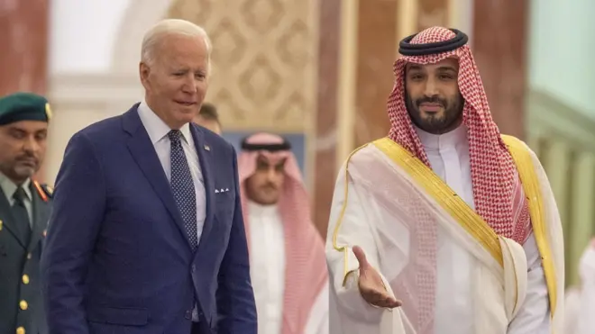 بايدن اثار جدلا بلقائه بن سلمان في جدة