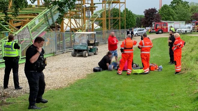 Lightwater Valley theme park Boy improves after rollercoaster fall