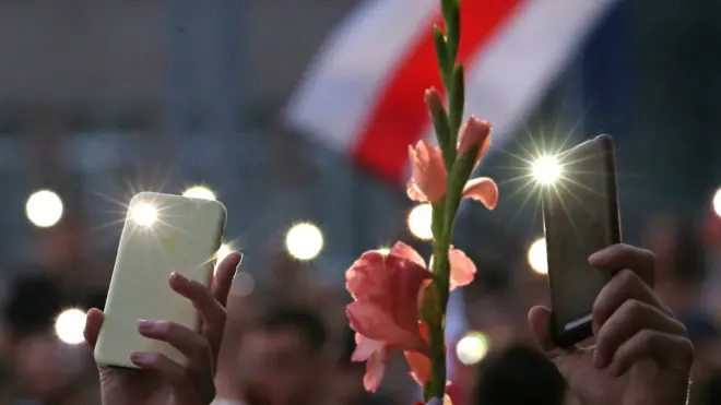 Протест у здания БТ