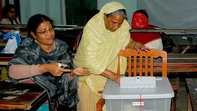 ২০১৪ সালের নির্বাচনের একটি ভোট কেন্দ্র