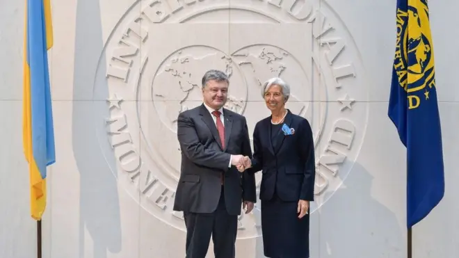 Президент Петро Порошенко і розпорядниця МВФ Крістін Лагард говорили про пенсії в Україні