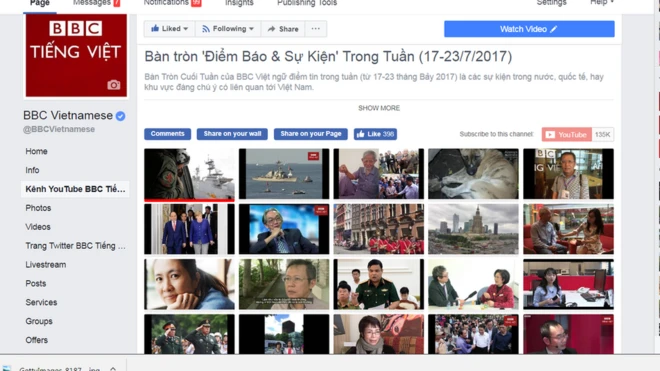 BBC Tiếng Việt có mặt trên trang web, Facebook, YouTube, Twitter và Viber