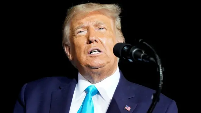 US President Donald Trump i Pennsylvania tariki 26/09/2020