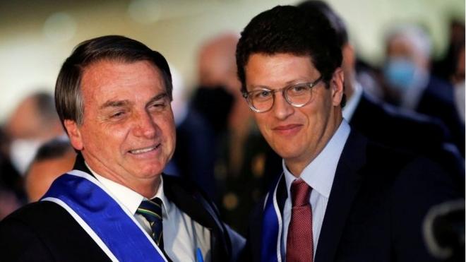 Jair Bolsonaro e Ricardo Salles