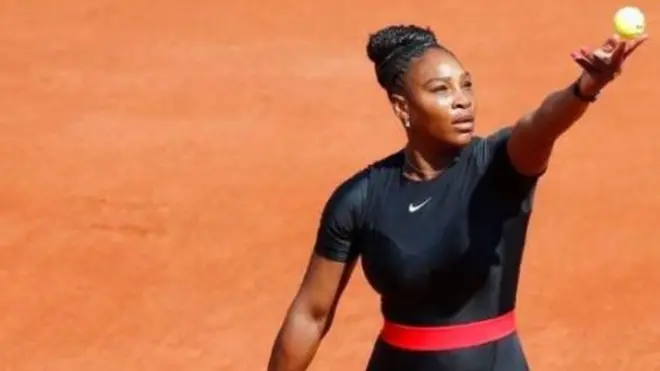 Serena gbara dị afọ 36 nọzi na agba nke atọ na French opun