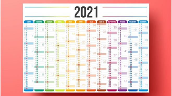 Un calendario de 2021
