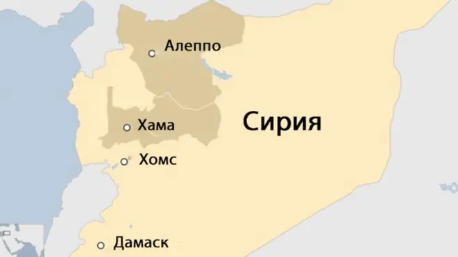 Карта Сирии