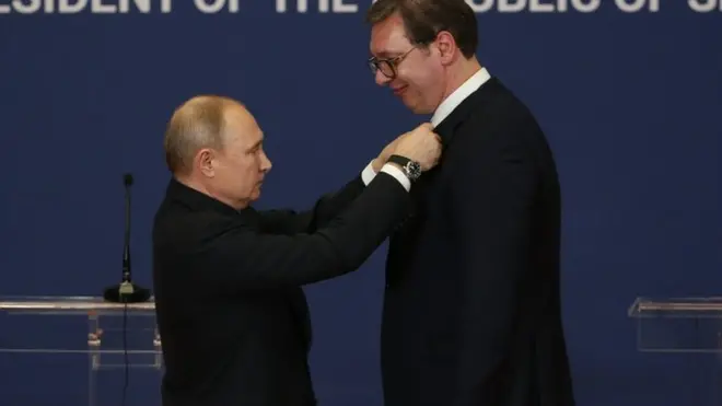 Vučič zaveril, čto ostalsя v horoših otnošeniяh s Putinыm