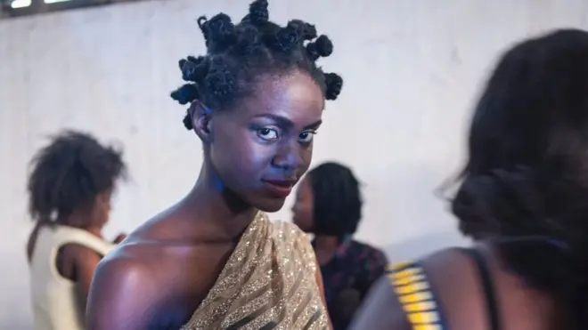 Natural hair was on show at Ghana's fashion week in 2016