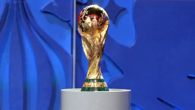 The World Cup trophy