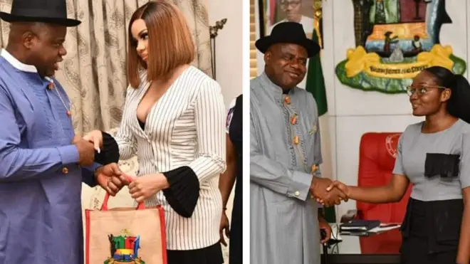 Nengi Hampson and Blessing Eradiri