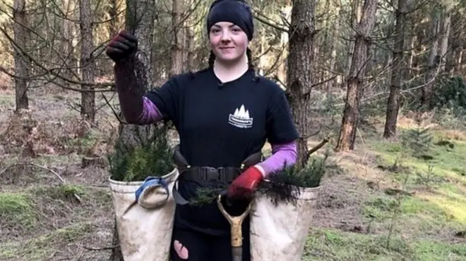 Британка жели да засади милион стабала