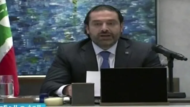 رئيس الوزراء اللبناني سعد الحريري يعلن استقالته