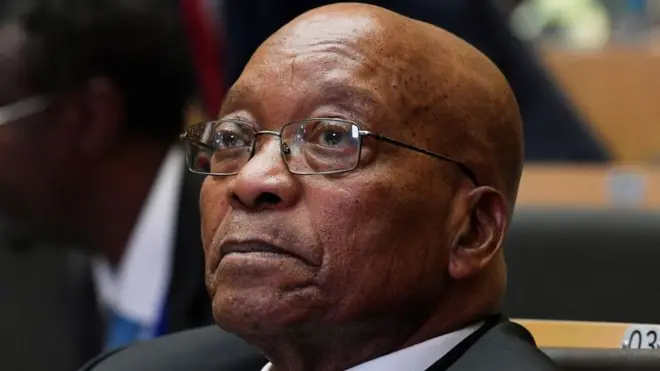 Jacob Zuma was forced to step down as South Africa's president in 2018