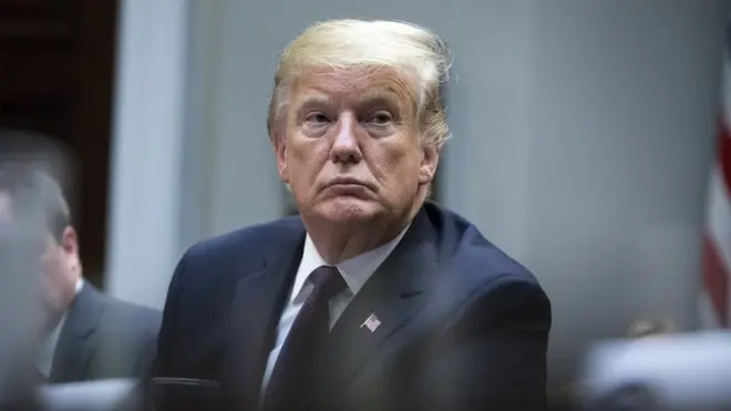 Mr Trump was hospitalised with Covid-19 last October