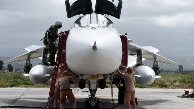 Бомбардировщики Су-24 активно используются Россией в Сирии