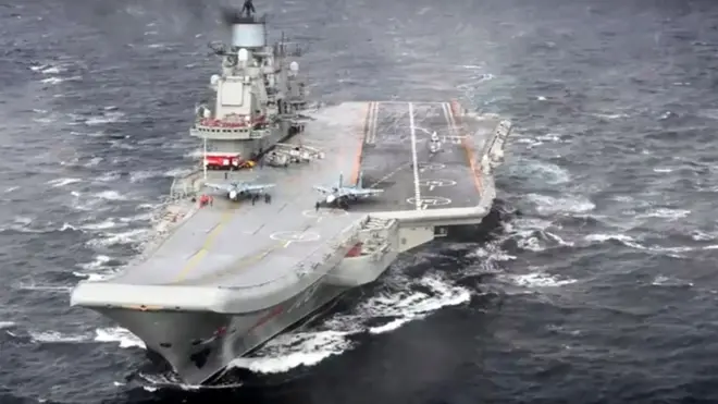 Amiral Kuznetsov isimli uçak gemisinin öncelikli olarak Rusya'ya döneceği açıklandı.