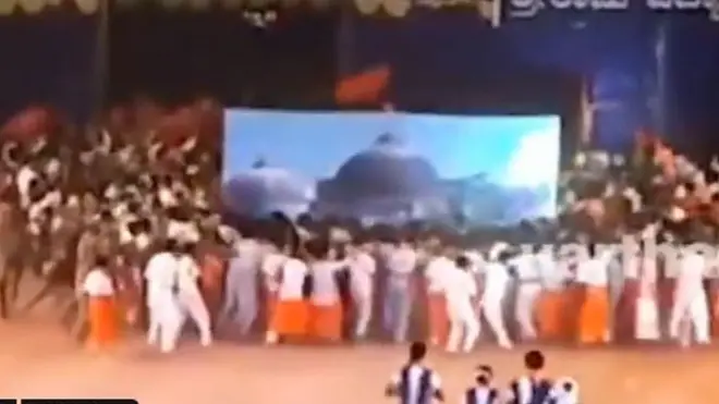 बाबरी मस्जिद विध्वंस के वायरल वीडियो पर क्या कहते हैं आयोजक?