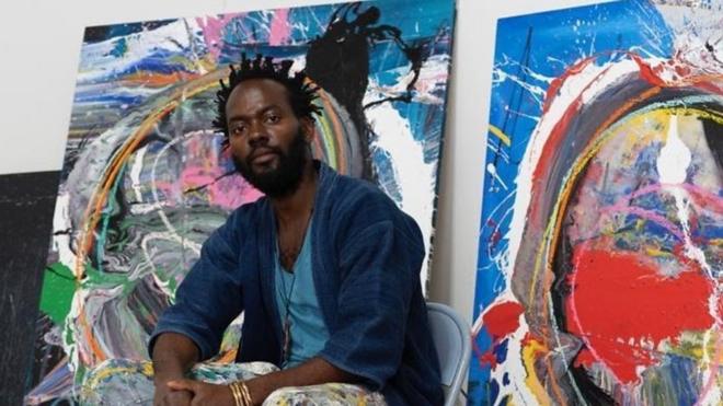 Rencontre avec Kodjovi Olympio, artiste peintre autodidacte d'origine togolaise. Il s'est fait remarquer dans les rues de Los Angeles avant d'être exposé dans de grandes galeries.