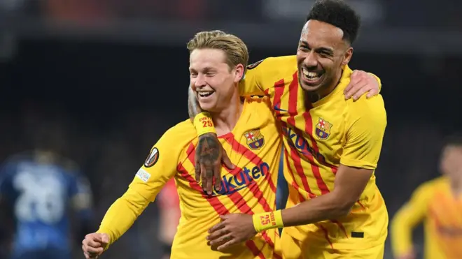 Aubameyang and De Jong