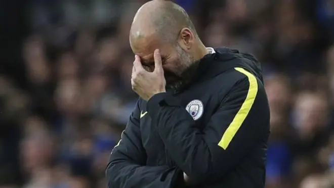 خسر غوارديولا مع سيتي 4 مباريات في آخر 8 مباريات ببطولة الدوري
