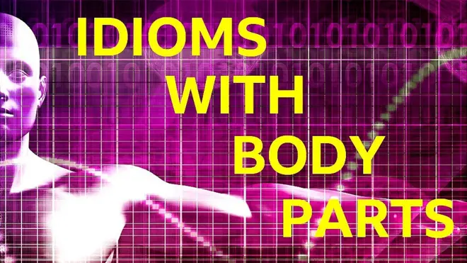 Слова з мовного тесту про ідіоми з назвами частин тіла