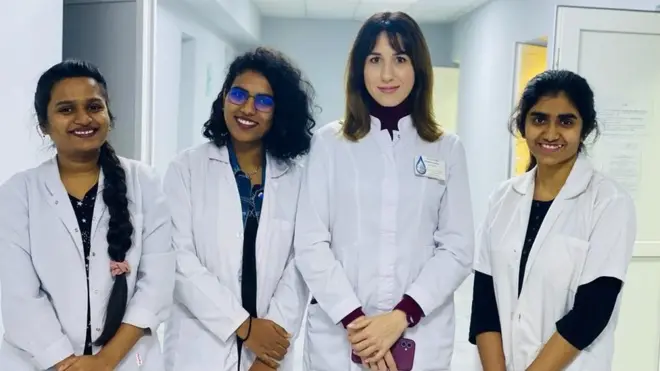 యుక్రెయిన్లోని భారతీయ విద్యార్థులు