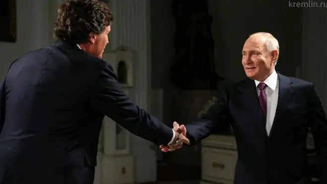 Путин и Такер Карлсон