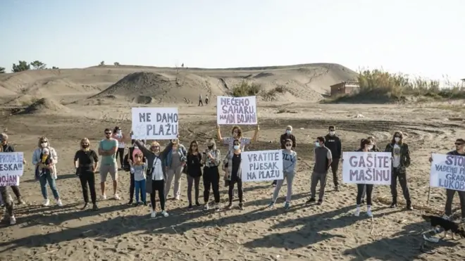 Protest na Adi Bojani