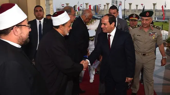 السيس والطيب في عبد الأضحى عام 2016