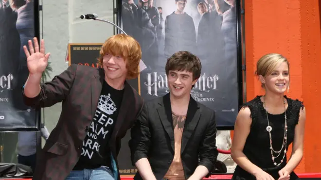 Harry Potter and im two friends.