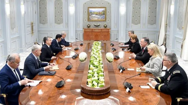 Президент Мирзиёев ва Майк Помпео учрашуви