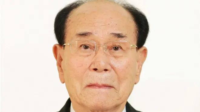 North Korean ceremonial head of state Kim Yong-nam (file image)