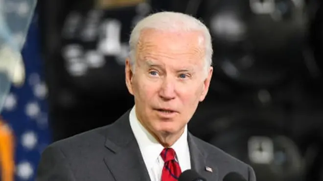 Image shows Joe Biden