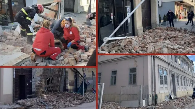 Fotografije Petrinje razorene zemljotresom