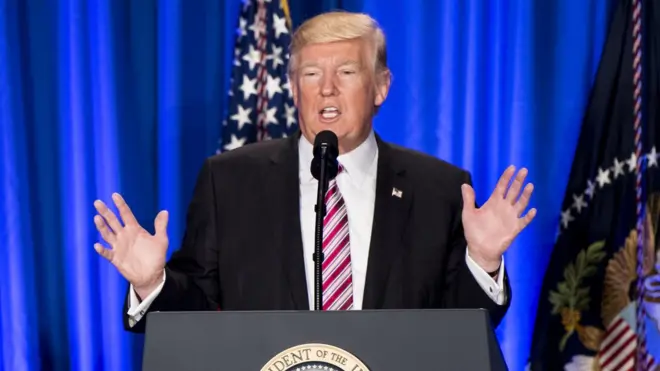 El presidente de Estados Unidos, Donald Trump, quiere rebajar los impuestos a las empresas estadounidenses.