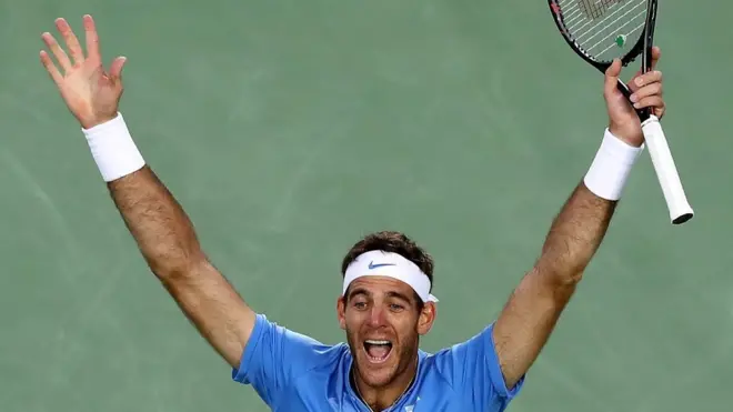 El set final del partido se definió en un tie-break en el que Del Potro se impuso 7-5.