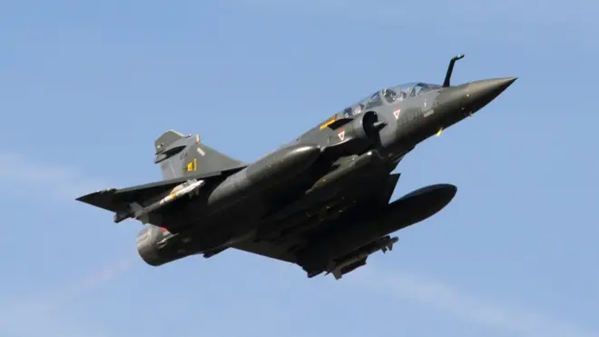 Mirage 2000 tipi uçak Fransız filosunda da var.