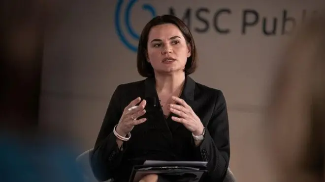 Светлана Тихановская продолжает часто выступать на международных политических форумах