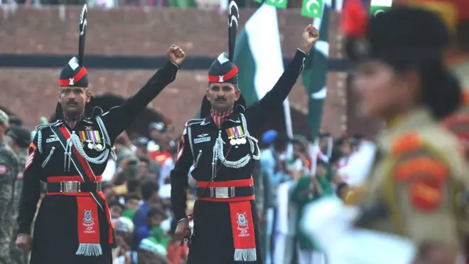 انڈیا پاکستان واہگہ سرحد