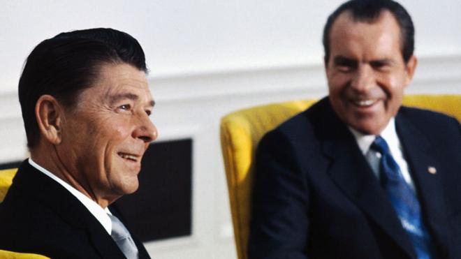 Reagan y Nixon
