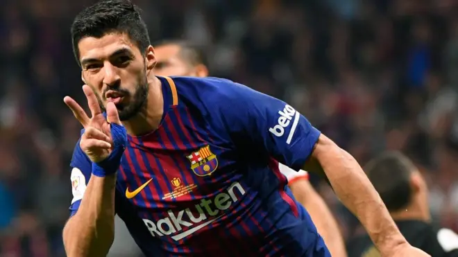 Barcelona forward Luis Suarez