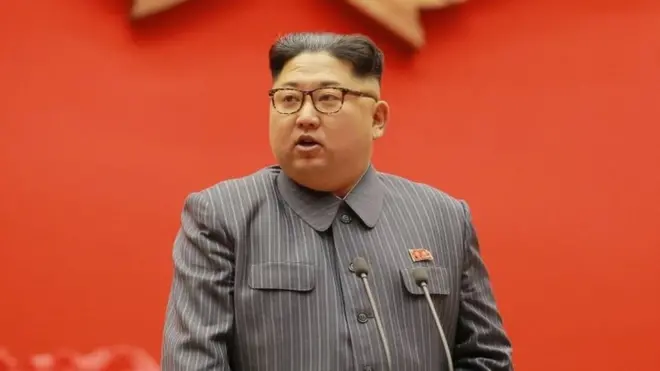 Kim Jong-un, líder de Corea del Norte, asegura que seguirá con su programa nuclear en 2018. Foto: AFP/KCNA via KNS.